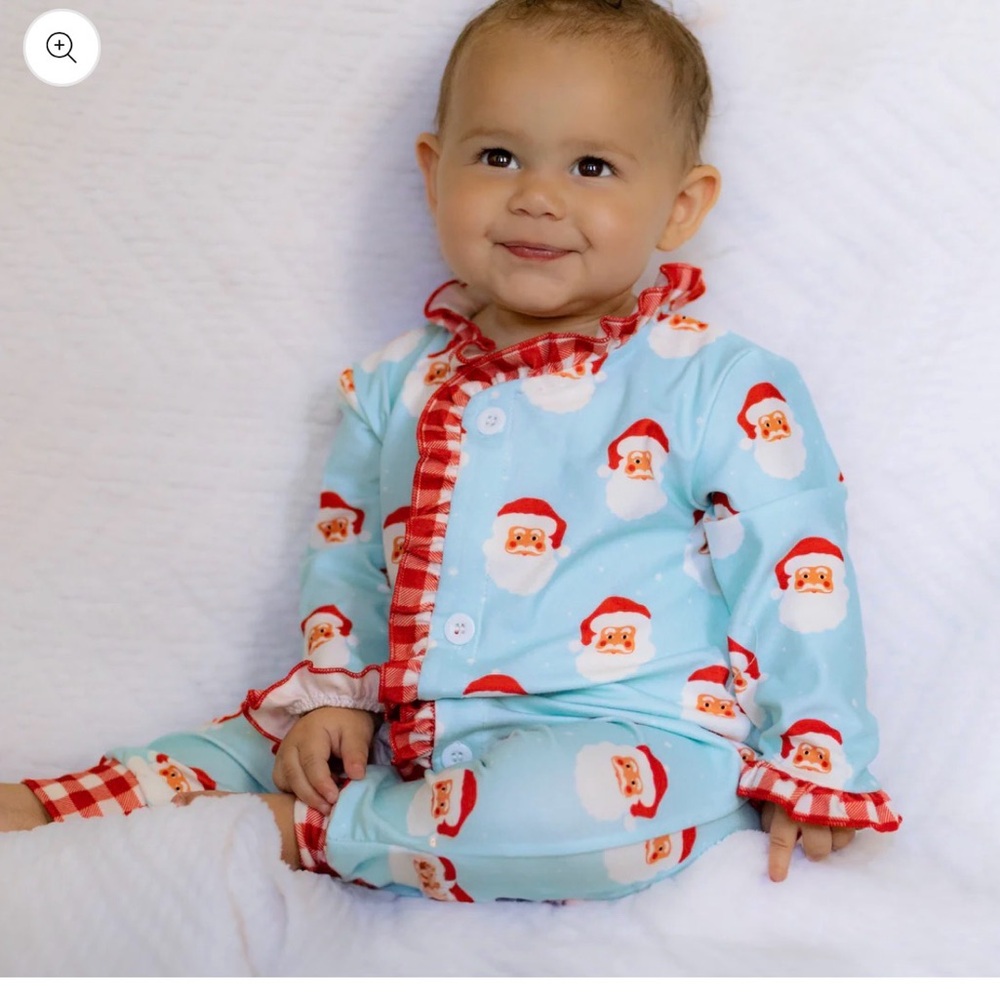 Santa Print Kids Pajamas